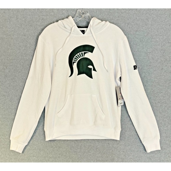 Colosseum Other - NEW! Colosseum Michigan State Spartans Hoodie Mens Small White Embroideded Logo
